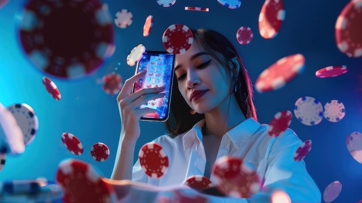 Layar aplikasi rajacukong menampilkan menu utama dengan opsi kasino live dan sportsbook